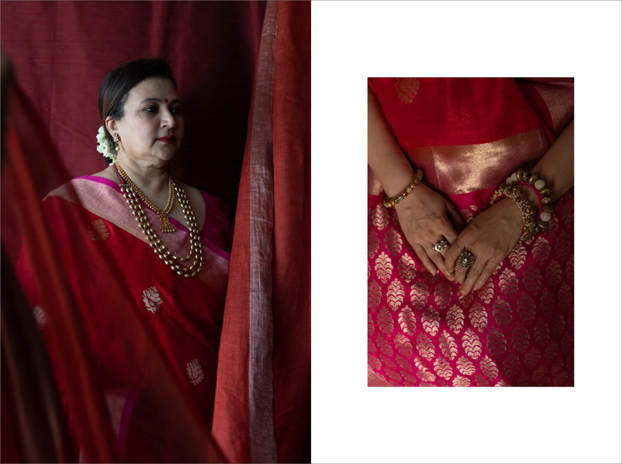 red saree