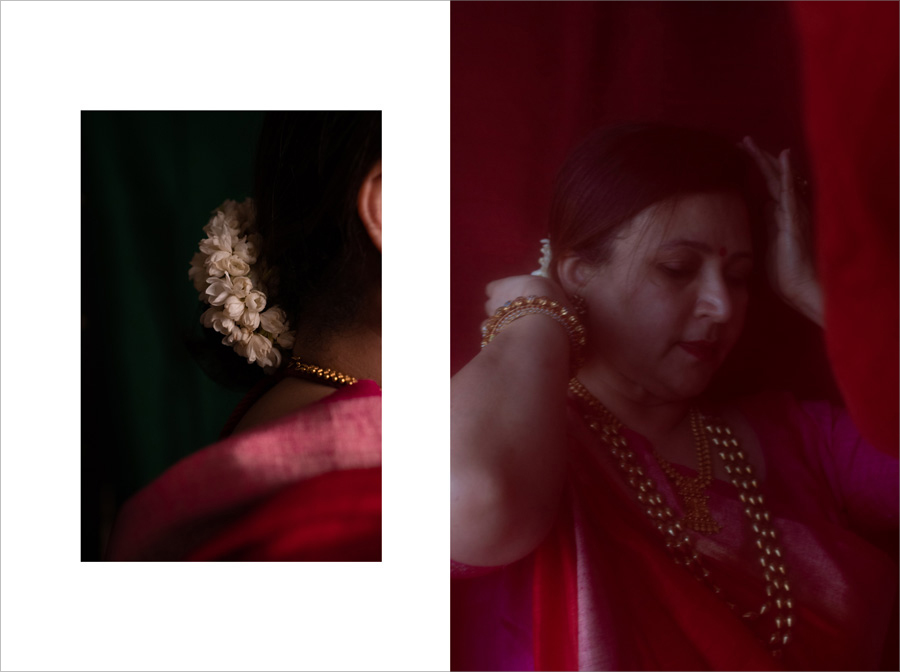 red saree