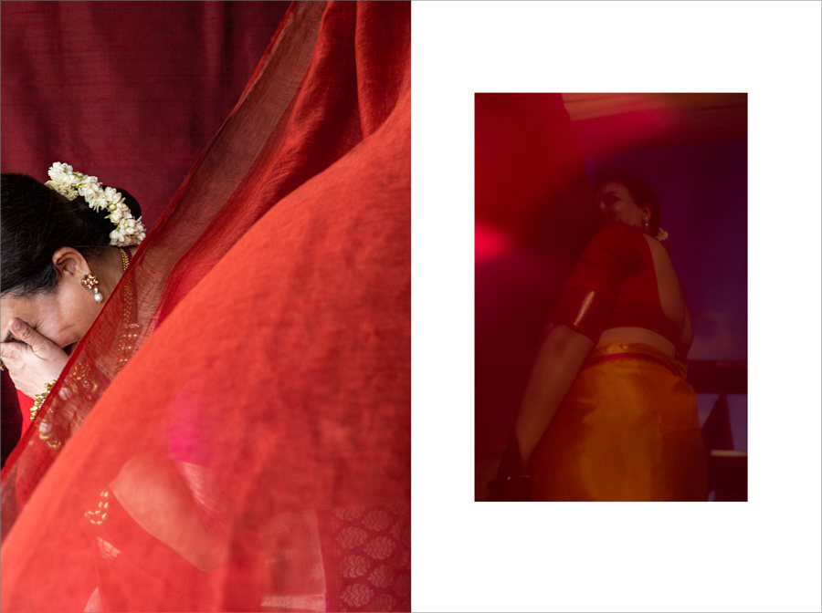 red saree